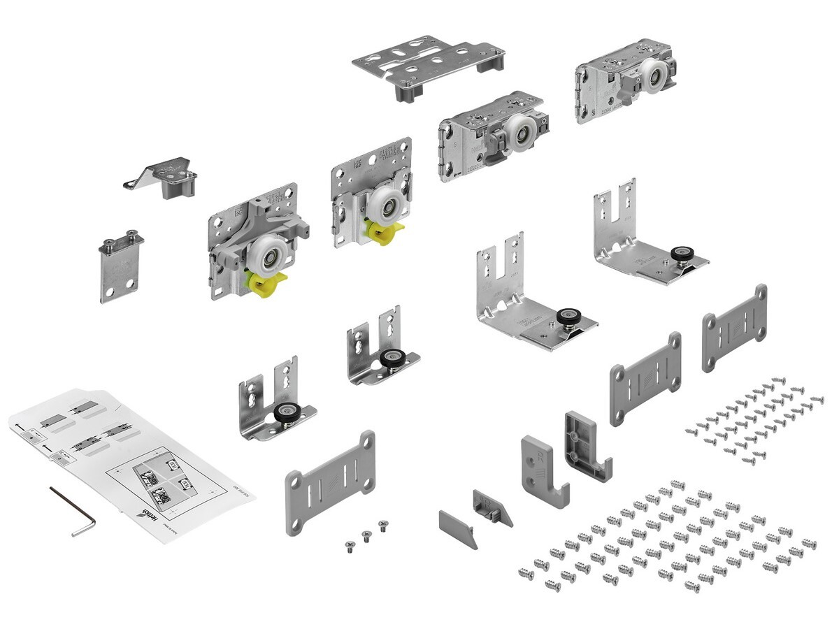 TopLine L 50 Kg Set elemente rulare/ghidare, pentru 2 usi, grosime 18-30mm, usa fata stanga, 9242711