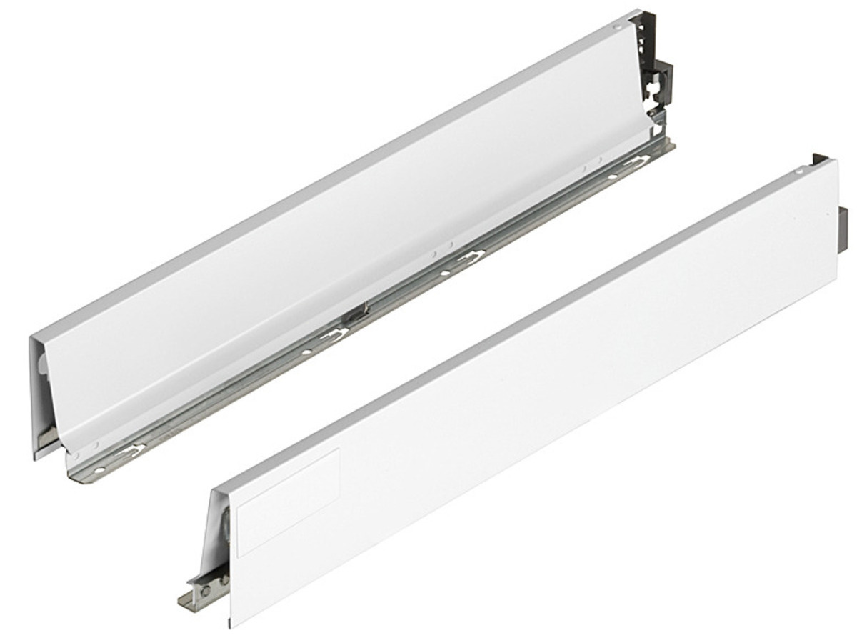 378M4502SA Laterala TANDEMBOX, Inaltime M (83 mm), NL=450 mm, Alb, dreapta+stanga, pentru TANDEMBOX intivo/antaro