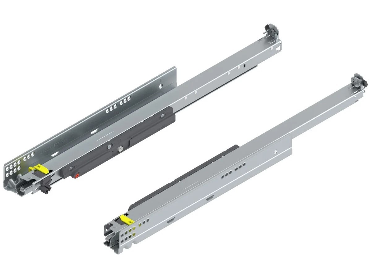 760H4000T MOVENTO cu TIP-ON, Extragere totala pentru Sertar din lemn, 40 kg, NL=400 mm, pt cuplaj, stanga/dreapta